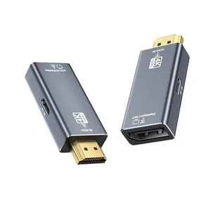 HDMI to DisplayPort Adapter 4K@60Hz - Uni-directional Video Converter, Aluminum Housing, Plug & Play, for PC, PS5, Xbox to Monitor/Projector HDMI to DisplayPort Adapter 4K@60Hz - Uni-directional Video Converter, Aluminum Housing, Plug & Play, for PC, PS5, Xbox to Monitor/Projector