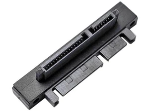 90 Degree Down Angled SATA 22Pin Male to Female Extension Adapter, 7+15 SATA Right Angle Connector 90 Degree Down Angled SATA 22Pin Male to Female Extension Adapter, 7+15 SATA Right Angle Connector