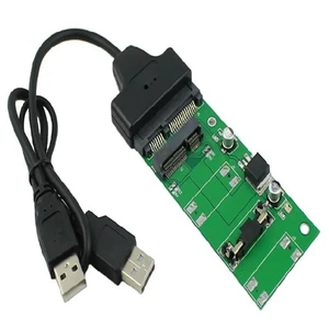 1.8"SSD mSATA to SATA adapter card 7+15pin + SATA to USB2.0 cable MSATA to USB2.0 cable 1.8"SSD mSATA to SATA adapter card 7+15pin + SATA to USB2.0 cable MSATA to USB2.0 cable