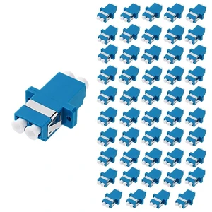 GwliUni 50Pcs LC-UPC to LC-UPC Couplers, Duplex Fiber Optical Adapters Cable Connectors with Panel Mounting Wing GwliUni 50Pcs LC-UPC to LC-UPC Couplers, Duplex Fiber Optical Adapters Cable Connectors with Panel Mounting Wing