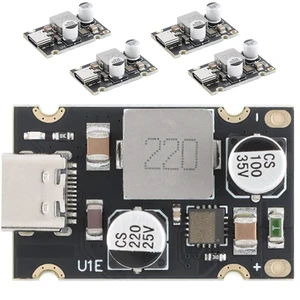 5Pcs PD65W Charging Module Type-C Interface PD3.1 PPS Fast Charge QC3.0 SCP Full Protocol Charger Board 65W DC8-30V 5Pcs PD65W Charging Module Type-C Interface PD3.1 PPS Fast Charge QC3.0 SCP Full Protocol Charger Board 65W DC8-30V
