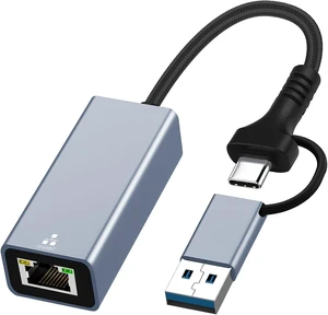 USB C to Ethernet Adapter USB 3.0 to RJ45 Gigabit LAN 1000 Mbps Wired Network USB to Ethernet Adapter for Laptops/Tablet Compatible with Windows XP MAC OS Linux Vista 7 8 10 11 USB C to Ethernet Adapter USB 3.0 to RJ45 Gigabit LAN 1000 Mbps Wired Network USB to Ethernet Adapter for Laptops/Tablet Compatible with Windows XP MAC OS Linux Vista 7 8 10 11