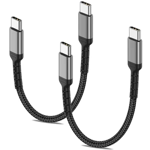 6 Inch USB C Charger Cord 2 Pack Short USB C to C Cable Braided Fast Charging USBC Cable Compatible with iPhone 15 Galaxy S23 Ultra Google Pixel 6 Inch USB C Charger Cord 2 Pack Short USB C to C Cable Braided Fast Charging USBC Cable Compatible with iPhone 15 Galaxy S23 Ultra Google Pixel