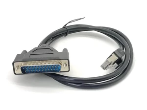 DB25 Male to RJ45 Male Ethernet Modem Console Cable 1M - Serial to Ethernet Adapter Cable DB25 Male to RJ45 Male Ethernet Modem Console Cable 1M - Serial to Ethernet Adapter Cable