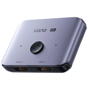 llano HDMI 2.1 Switch 2 in 1 Out 8K@60Hz 4K@120Hz, HDMI Switcher 48Gbps Bidirectional, Supports VRR HDR10 Dolby Atmos, for PS5 Xbox Apple TV Roku Switch 2, Aluminum Alloy Case llano HDMI 2.1 Switch 2 in 1 Out 8K@60Hz 4K@120Hz, HDMI Switcher 48Gbps Bidirectional, Supports VRR HDR10 Dolby Atmos, for PS5 Xbox Apple TV Roku Switch 2, Aluminum Alloy Case