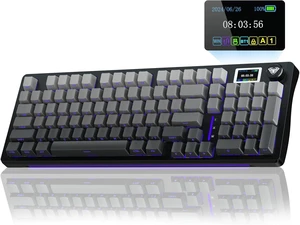 AULA S98 Pro Wireless Mechanical Keyboard with Screen & Knob,2.4GHz/USB-C/BT5.0 Hot Swappable Creamy Keyboard,Pre-lubed Linear Switches,Side Printed PBT Keycaps,RGB Backlit Gaming Keyboards AULA S98 Pro Wireless Mechanical Keyboard with Screen & Knob,2.4GHz/USB-C/BT5.0 Hot Swappable Creamy Keyboard,Pre-lubed Linear Switches,Side Printed PBT Keycaps,RGB Backlit Gaming Keyboards