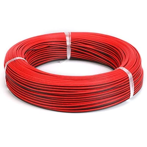 UL2468 18AWG Tinned Copper Wire 10M/33Ft 2x0.85mm² 300V 80°C PVC Dual Parallel Cable for LED Lighting Electronics UL2468 18AWG Tinned Copper Wire 10M/33Ft 2x0.85mm² 300V 80°C PVC Dual Parallel Cable for LED Lighting Electronics