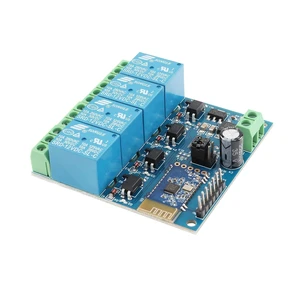12V 4 Channels Bluetooth Relay Module 4 Way Bluetooth Wireless Smart Relay Module Smart Home Phone APP Remote Control Switch 12V 4 Channels Bluetooth Relay Module 4 Way Bluetooth Wireless Smart Relay Module Smart Home Phone APP Remote Control Switch