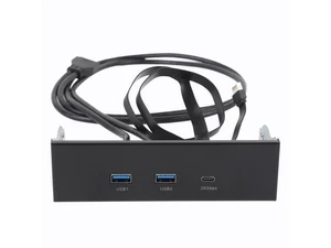 5.25 Inch Front Panel USB Hub, 3 Ports USB Front Panel Floppy Disk Bay, 19 Pin USB3.2 GEN2 Internal USB Hub with 2 USB A and 20Gbps USB C Port, for PC Case 5.25 Inch Front Panel USB Hub, 3 Ports USB Front Panel Floppy Disk Bay, 19 Pin USB3.2 GEN2 Internal USB Hub with 2 USB A and 20Gbps USB C Port, for PC Case