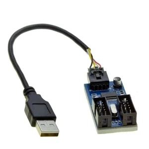 USB 2.0 Male 1 to 2 9Pin USB header Female Extension Cable Card USB2.0 to 9-Pin USB HUB USB 2.0 9 pin Connector Port Multilier USB 2.0 Male 1 to 2 9Pin USB header Female Extension Cable Card USB2.0 to 9-Pin USB HUB USB 2.0 9 pin Connector Port Multilier