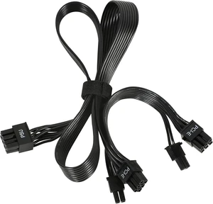PCIE Cable for Corsair, 65CM 8 Pin to Dual 6+2 Pin PCIE Power Cable for Thermaltake, Male to Male GPU Cable for ARESGAME Modular Power Supply (65cm+15cm) PCIE Cable for Corsair, 65CM 8 Pin to Dual 6+2 Pin PCIE Power Cable for Thermaltake, Male to Male GPU Cable for ARESGAME Modular Power Supply (65cm+15cm)