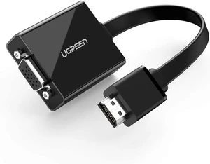 UGREEN Active HDMI to VGA Adapter with 3.5mm Audio Jack HDMI Male to VGA Female up to 1080P for PC Laptop Ultrabook Raspberry Pi Chromebook Black UGREEN Active HDMI to VGA Adapter with 3.5mm Audio Jack HDMI Male to VGA Female up to 1080P for PC Laptop Ultrabook Raspberry Pi Chromebook Black