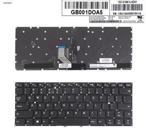 US Keyboard for Lenovo Yoga 910-13IKB YOGA 5 Pro BLACK Backlit Without FRAME For US Keyboard for Lenovo Yoga 910-13IKB YOGA 5 Pro BLACK Backlit Without FRAME For