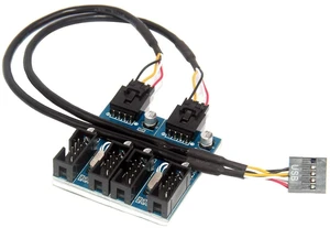XT-XINTE Motherboard USB 2.0 9pin Header 1 to 2/4 Extension Hub Splitter Adapter - Converter MB USB 2.0 Female to 2 or 4 Female - 30CM 9-pin Internal Cable Connector Adapter Port Multiplier (1 to 4) XT-XINTE Motherboard USB 2.0 9pin Header 1 to 2/4 Extension Hub Splitter Adapter - Converter MB USB 2.0 Female to 2 or 4 Female - 30CM 9-pin Internal Cable Connector Adapter Port Multiplier (1 to 4)
