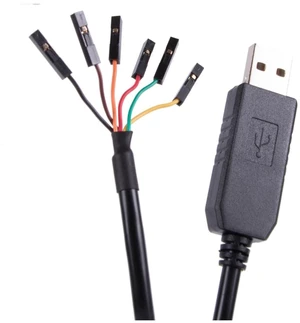 USB to RS232 6Pin 2.54mm Port Serial Adapter Cable Chip Pinout TX RX GND VCC CTS RTS Fit for Windows OS Linux USB to RS232 6Pin 2.54mm Port Serial Adapter Cable Chip Pinout TX RX GND VCC CTS RTS Fit for Windows OS Linux