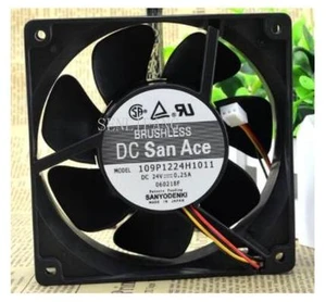for Original 0.25A 109P1224H1011 120*120*38 24V three wire inverter cooling fan large wind heat dissipation wind for Original 0.25A 109P1224H1011 120*120*38 24V three wire inverter cooling fan large wind heat dissipation wind