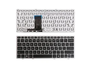 Keyboard for HP 2560P SILVER FRAME BLACK US (Without point stick) Keyboard for HP 2560P SILVER FRAME BLACK US (Without point stick)