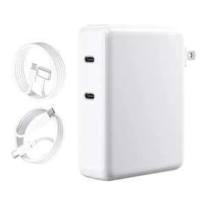 Mac Book Pro Charger - 140W, 2-Ports 140W USB C Fast Laptop Charger, Compatible with Mac Book Pro/Air 16 15 14 13 inch, M1 M2 M3 M4 Series and All USB C Device, with 6.6FT Type C & Magnetic 3 Cable Mac Book Pro Charger - 140W, 2-Ports 140W USB C Fast Laptop Charger, Compatible with Mac Book Pro/Air 16 15 14 13 inch, M1 M2 M3 M4 Series and All USB C Device, with 6.6FT Type C & Magnetic 3 Cable