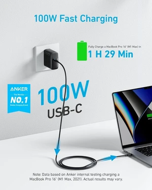 MacBook Charger Compact and Foldable 100W USB C Charger for MacBook Air Galaxy iPhone 17/16 Series iPad Pro and More 5FT USB C Cable Included MacBook Charger Compact and Foldable 100W USB C Charger for MacBook Air Galaxy iPhone 17/16 Series iPad Pro and More 5FT USB C Cable Included