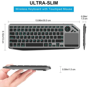 Dual Mode Bluetooth + 2.4G Wireless Touch Keyboard Multimedia Hotkey Keyboard for PC, Tablet & Smart TV Dual Mode Bluetooth + 2.4G Wireless Touch Keyboard Multimedia Hotkey Keyboard for PC, Tablet & Smart TV