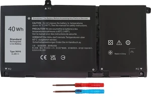 JK6Y6 40Wh Replacement Dell Battery for Dell Inspiron 5300 5301 5401 5402 5408 5409 5501 5508 5509 5400 5406 7300 7306 7500 7506 2-in-1 Silver Latitude 3410 3510 Vostro 5301 5401 5501 P102F H5CKD