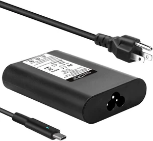 USB C 45W Laptop Power AC Adapter Charger Fit for Dell XPS 12 9250,13 9350 9370, Latitude 7370 7275 5285 5289, Compatible with MacBook, Asus, Acer, HP, Type C Power Supply.