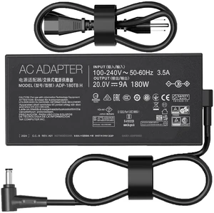180W AC Charger Compatible with ASUS ROG Zephyrus G15 G14 GA502 GA401 TUF F15 F17 A17 A15 FX506 FX505 FX706 FA706 FA506 ROG Strix G GL504GM G713IH G531 G731 GL531 Laptop Power 180W AC Charger Compatible with ASUS ROG Zephyrus G15 G14 GA502 GA401 TUF F15 F17 A17 A15 FX506 FX505 FX706 FA706 FA506 ROG Strix G GL504GM G713IH G531 G731 GL531 Laptop Power
