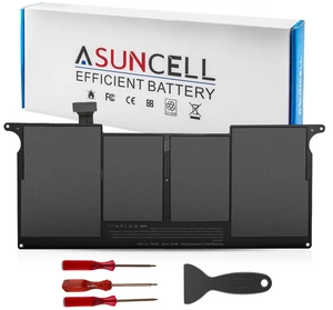 ASUNCELL A1465 A1406 Battery for MacBook Air 11 Inch Early 2015, Early 2014, Mid 2013, Mid 2012, Mid 2011 Model A1370 A1495 Capacity 7.6V 39W 5100mAh ASUNCELL A1465 A1406 Battery for MacBook Air 11 Inch Early 2015, Early 2014, Mid 2013, Mid 2012, Mid 2011 Model A1370 A1495 Capacity 7.6V 39W 5100mAh