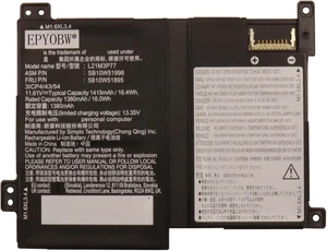 L21M3P77 Laptop Battery 16.4Wh 1415mAh 3-Cell 11.61V Compatible with Lenovo ThinkPad X1 Fold 16 Gen 1 Series L21C3P77 L21M3P75 L21M3P77 Laptop Battery 16.4Wh 1415mAh 3-Cell 11.61V Compatible with Lenovo ThinkPad X1 Fold 16 Gen 1 Series L21C3P77 L21M3P75