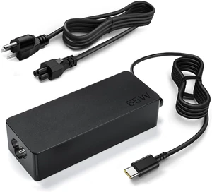 65W USB-C Charger for Lenovo ThinkPad T14 Gen 5 21ML 21MM 21MC 21MD Laptop Power Supply Adapter Cord 65W USB-C Charger for Lenovo ThinkPad T14 Gen 5 21ML 21MM 21MC 21MD Laptop Power Supply Adapter Cord