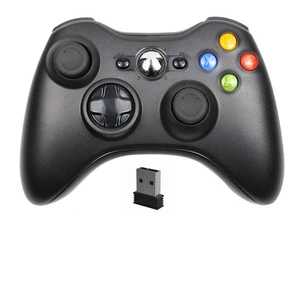 2.4G Wireless Game Controller for PC/Laptop Dual Vibration Feedback, Plug-and-Play, Ergonomic Design for Steam/Windows Gaming - black 2.4G Wireless Game Controller for PC/Laptop Dual Vibration Feedback, Plug-and-Play, Ergonomic Design for Steam/Windows Gaming - black