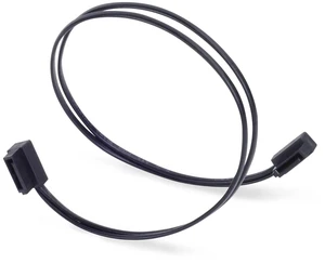 Silverstone Technology CP11B-300 300mm (11.8 in.) Ultra Thin 6Gb/s Lateral 90-Degree SATA Cable with Custom Low-Profile Connectors, SST-CP11B-300 Silverstone Technology CP11B-300 300mm (11.8 in.) Ultra Thin 6Gb/s Lateral 90-Degree SATA Cable with Custom Low-Profile Connectors, SST-CP11B-300