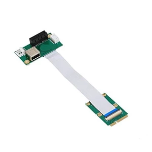 Mini PCI-E to PCI-E Express 1X Extension Cord Adapter Card with USB Riser Card Mini PCI-E to PCI-E Express 1X Extension Cord Adapter Card with USB Riser Card