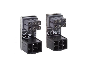 2 Pack 360° Adjustable ATX 6Pin Male to Female GPU Power Angle Adapter, 12V Graphics Card Power Connector 2 Pack 360° Adjustable ATX 6Pin Male to Female GPU Power Angle Adapter, 12V Graphics Card Power Connector