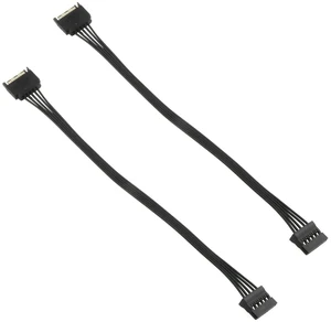 SATA Power Extension Cable 2pcs 12.6" 15 Pin SATA Power Extension Male to Female Extender Cable for HDD Hard Drive, Black SATA Power Extension Cable 2pcs 12.6" 15 Pin SATA Power Extension Male to Female Extender Cable for HDD Hard Drive, Black