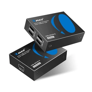 USB Over Ethernet Extender Upto 330 Feet - Extends USB 2.0 Signals Over LAN Ethernet with 2 Ports - Power Over Cable, Long Distance Extension & Support for all Operating Systems (USB-EX330-K) USB Over Ethernet Extender Upto 330 Feet - Extends USB 2.0 Signals Over LAN Ethernet with 2 Ports - Power Over Cable, Long Distance Extension & Support for all Operating Systems (USB-EX330-K)