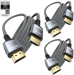 Certified HDMI Cable 6FT 3-Pack, 8K HDMI 2.1 Cord for Home Theater, Mlutipack Home Cinema Cables 48Gbps with eARC & 8K@60Hz, Shielded HDMI Cable for Soundbar, Roku/Apple TV, PS5, Xbox and Projector Certified HDMI Cable 6FT 3-Pack, 8K HDMI 2.1 Cord for Home Theater, Mlutipack Home Cinema Cables 48Gbps with eARC & 8K@60Hz, Shielded HDMI Cable for Soundbar, Roku/Apple TV, PS5, Xbox and Projector