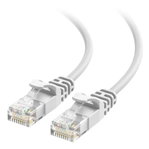10Gbps Snagless Cat 6 Ethernet Cable - 10ft, Slim Profile Cat 6 Cable, Cat6 Cord, Thin Ethernet Cord, White 10Gbps Snagless Cat 6 Ethernet Cable - 10ft, Slim Profile Cat 6 Cable, Cat6 Cord, Thin Ethernet Cord, White