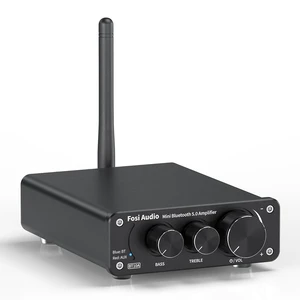 Fosi Audio BT10A Bluetooth 5.0 Stereo Audio Amplifier Receiver 2 Channel Class D Mini Hi-Fi Integrated Amp for Home Passive Speakers 50W x 2 TPA3116 Fosi Audio BT10A Bluetooth 5.0 Stereo Audio Amplifier Receiver 2 Channel Class D Mini Hi-Fi Integrated Amp for Home Passive Speakers 50W x 2 TPA3116