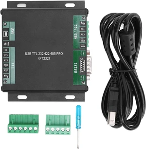 9 in 1 USB TTL RS232 RS422 PRO Converter, Industrial Isolated USB to RS232 485 422 TTL Adapter, Chip with Multi Interface Support, Aluminum Alloy Casing for 9 in 1 USB TTL RS232 RS422 PRO Converter, Industrial Isolated USB to RS232 485 422 TTL Adapter, Chip with Multi Interface Support, Aluminum Alloy Casing for