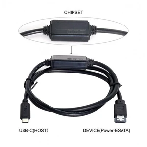 Jimier USB-C Type-C to Power Over eSATA DC5V Adapter USB3.0 to HDD/SSD/ODD eSATAp Converter Jimier USB-C Type-C to Power Over eSATA DC5V Adapter USB3.0 to HDD/SSD/ODD eSATAp Converter