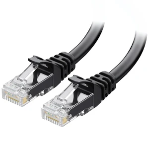 10Gbps Snagless Cat 6 Ethernet Cable - 30ft, Cat 6 Cable, Cat6 Cord, Ethernet Cord, Black 10Gbps Snagless Cat 6 Ethernet Cable - 30ft, Cat 6 Cable, Cat6 Cord, Ethernet Cord, Black
