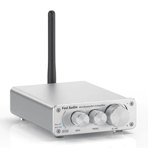 Fosi Audio BT10A Bluetooth 5.0 Stereo Audio Amplifier Receiver 2 Channel Class D Mini Hi-Fi Integrated Amp for Home Passive Speakers 50W x 2 TPA3116 Fosi Audio BT10A Bluetooth 5.0 Stereo Audio Amplifier Receiver 2 Channel Class D Mini Hi-Fi Integrated Amp for Home Passive Speakers 50W x 2 TPA3116