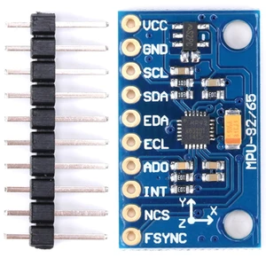 MPU9250 9-Axis 16-Bit Sensor Module with Gyroscope, Accelerometer, Magnetometer for Attitude Detection, IIC/SPI Interface MPU9250 9-Axis 16-Bit Sensor Module with Gyroscope, Accelerometer, Magnetometer for Attitude Detection, IIC/SPI Interface