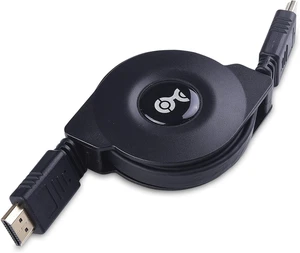 Retractable HDMI Cable with HDR and 4K 60Hz Resolution Support - 3.3 Feet Retractable HDMI Cable with HDR and 4K 60Hz Resolution Support - 3.3 Feet