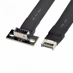 CY Cable USB 3.2 Type-E IDC 20Pin Front Panel Header Male to Female Extension Cable 20Gbps CY Cable USB 3.2 Type-E IDC 20Pin Front Panel Header Male to Female Extension Cable 20Gbps