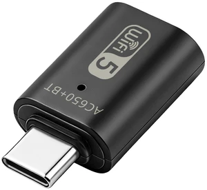650Mbps Type-C Dual-Band Wireless Adapter RTL8821CU, WiFi + Bluetooth 2-in-1, USB-C WiFi Dongle with BT Combo for Laptop / PC / Tablet 650Mbps Type-C Dual-Band Wireless Adapter RTL8821CU, WiFi + Bluetooth 2-in-1, USB-C WiFi Dongle with BT Combo for Laptop / PC / Tablet