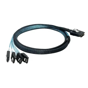 1 Point 4 Mini SAS Cable SFF8087-4SATA3 One to Four Hard Drive Data Cable 6G 1 Point 4 Mini SAS Cable SFF8087-4SATA3 One to Four Hard Drive Data Cable 6G