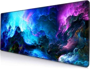 Gaming Mouse Pad Large Non-Slip Rubber Base Mousepad Keyboard Mouse Mat Desk Pad with Stitched Edges 31.5x11.8inch Dazzling Galaxy Gaming Mouse Pad Large Non-Slip Rubber Base Mousepad Keyboard Mouse Mat Desk Pad with Stitched Edges 31.5x11.8inch Dazzling Galaxy