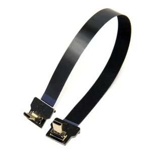CY CYFPV 90 Degree Up Angled FPV Micro HDMI Male to Micro HDMI FPC Flat Cable 20cm for FPV HDTV Multicopter Aerial Photography CY CYFPV 90 Degree Up Angled FPV Micro HDMI Male to Micro HDMI FPC Flat Cable 20cm for FPV HDTV Multicopter Aerial Photography